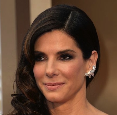 Sandra Bullock ear cuffs