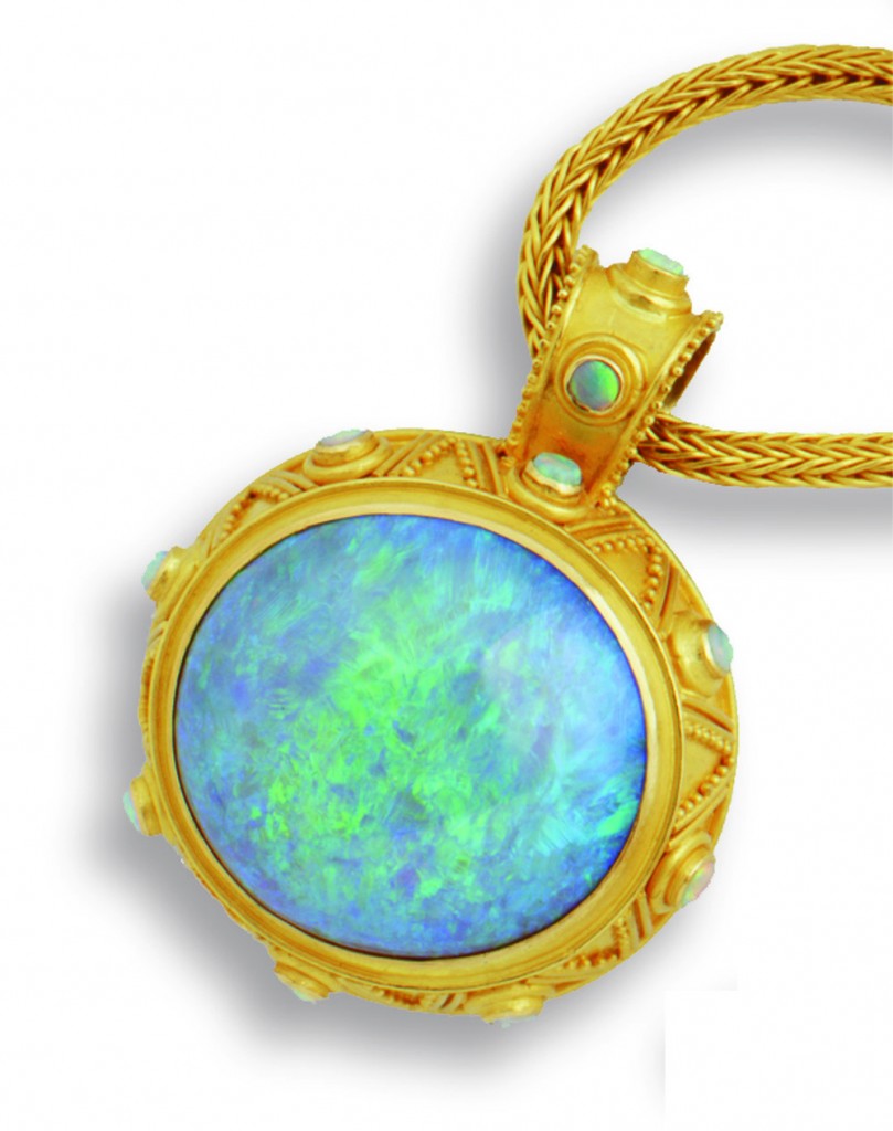 Opal pendant by Carolyn Tyler
