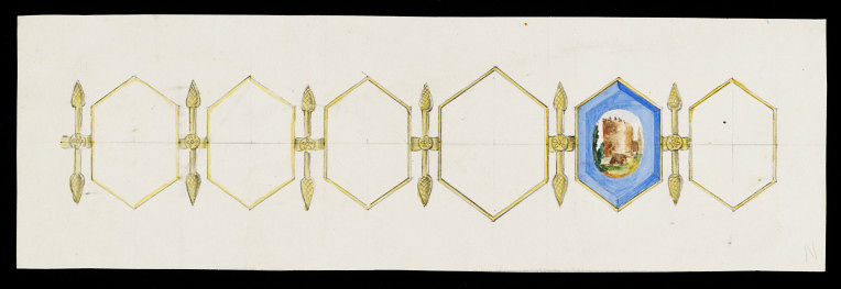 Design sketch by Charlotte Newman, 1860s, V&A Museum collection