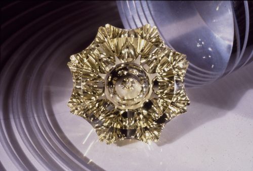 Citrine fantasy cut of 172 carats by Lew Wackler won first place in the AGTA Spectrum Awards
