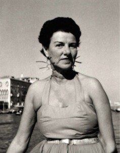 Peggy Guggenheim wearing mobile earrings by Alexander Calder (courtesy private collection)