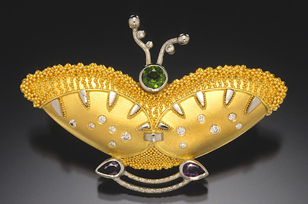 Butterfly brooch:pendant by Cornelia Goldsmith