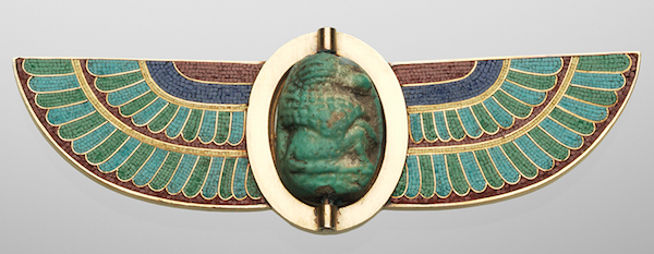 Egyptian revival necklace from 1913, designed by Louis