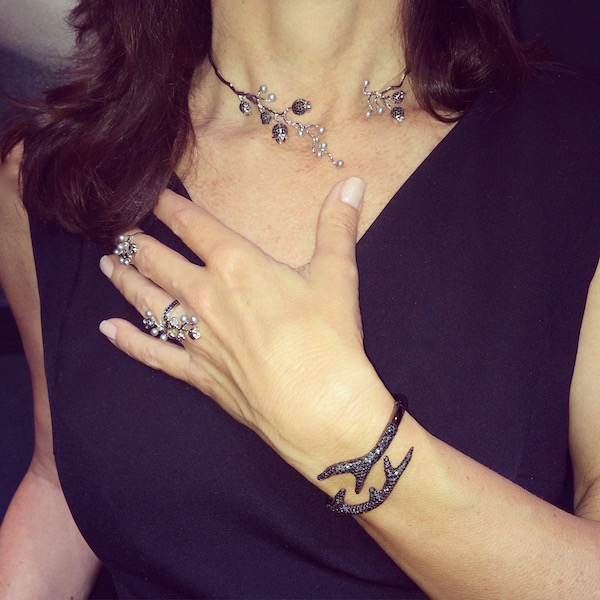 How I Photograph Myself | TheJewelryLoupe.com | Cathleen McCarthy wearing Colette jewelry