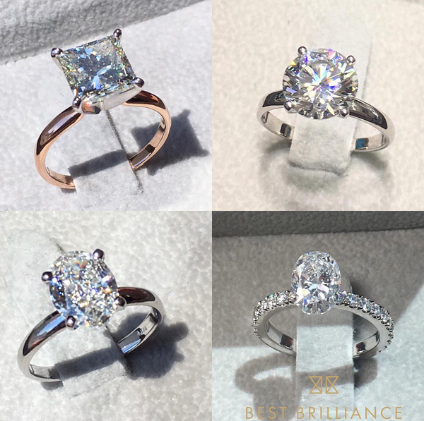 Custom Lyra Ring with Four Diamonds | Moissanite engagement ring white  gold, Fashion rings, Fine diamond jewelry