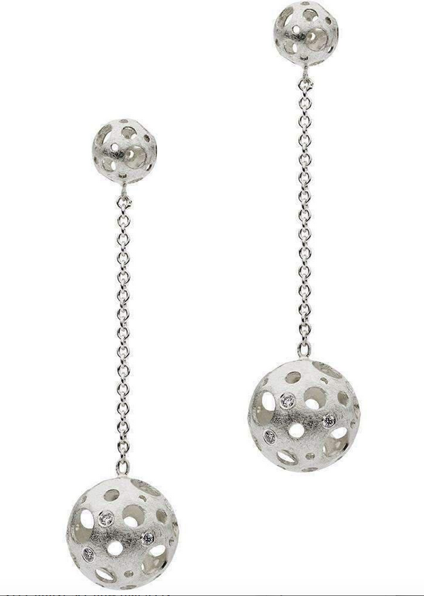 Muscari Jewellery "Full Moon" drop earrings