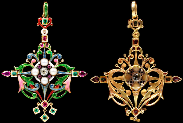 Pendant by Charlotte Newman, c. 1890