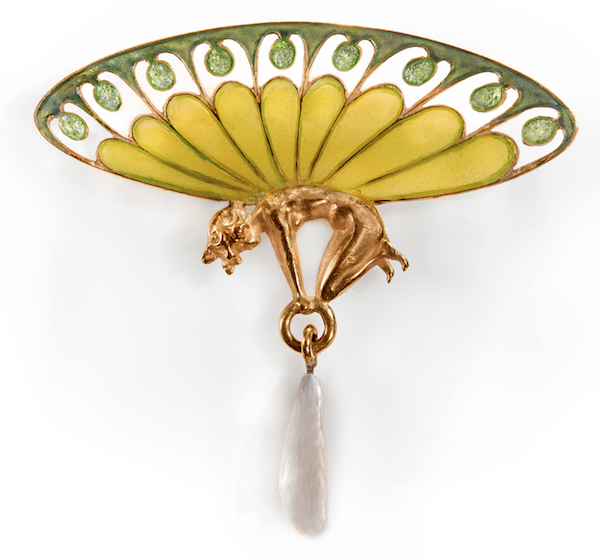 "Winged Sylph" brooch, c. 1900, by René Lalique (from Maker & Museum exhibition)