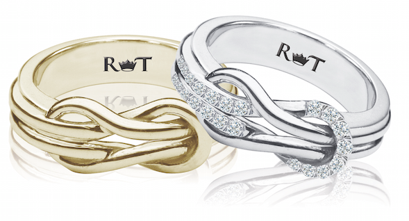 Rony Tennenbaum Tie the Knot rings