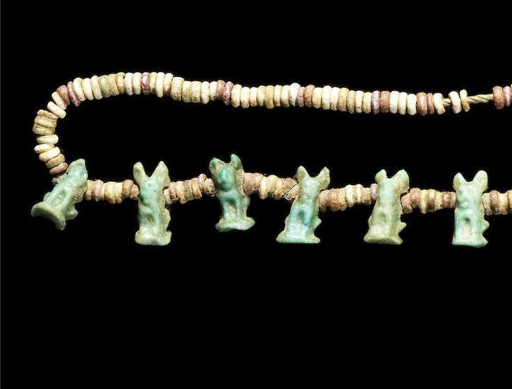 Egyptian bead necklace, c. 664 B.C.