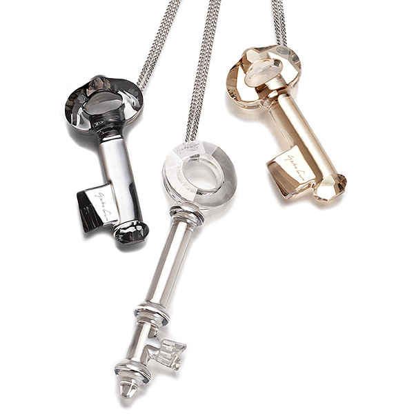 Swarovski Elements- Yoko Ono's key pendants